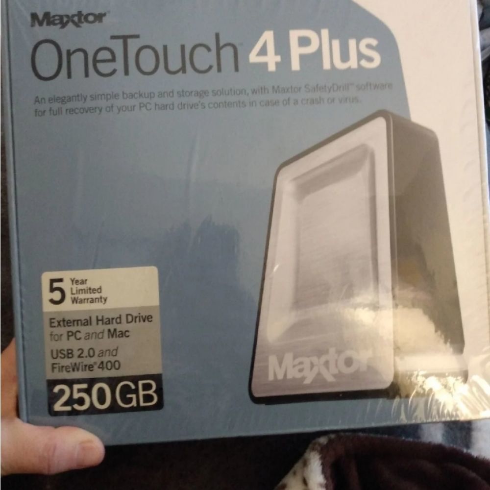 New Maxtor One touch 4 Plus 250GB